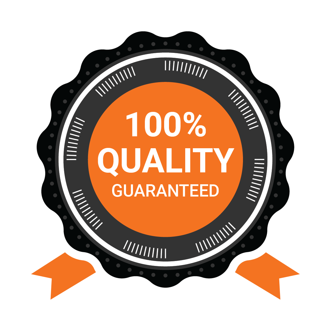 100% quality guaranteed