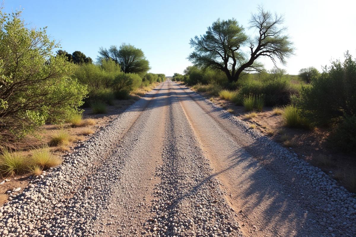 Washed-Out Ranch Driveway — after